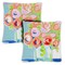 Rosebud Bunch Decorative Spring Indoor/Outdoor Pillow Cover (set of 2)